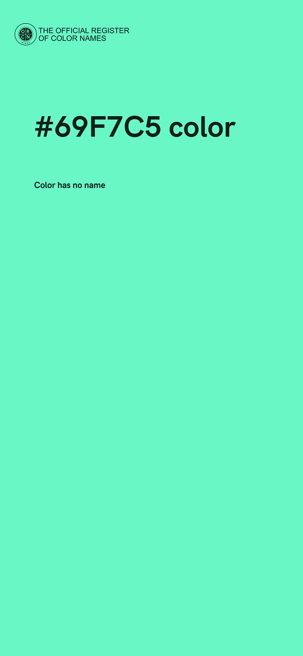 #69F7C5 color image
