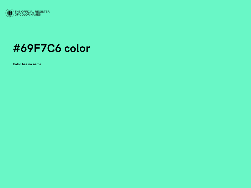 #69F7C6 color image