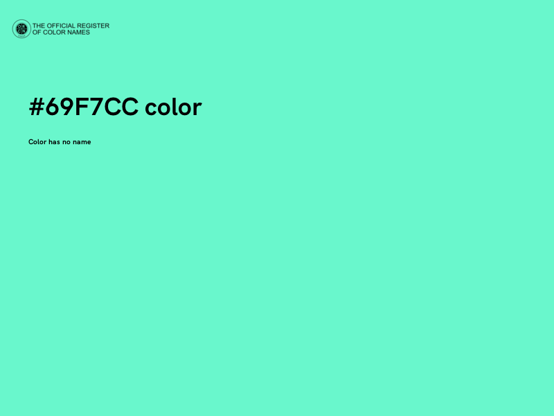 #69F7CC color image