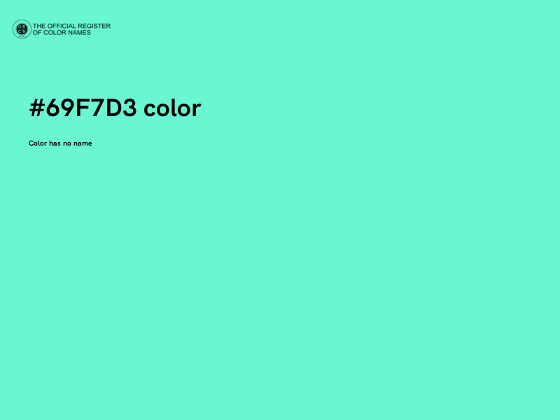 #69F7D3 color image