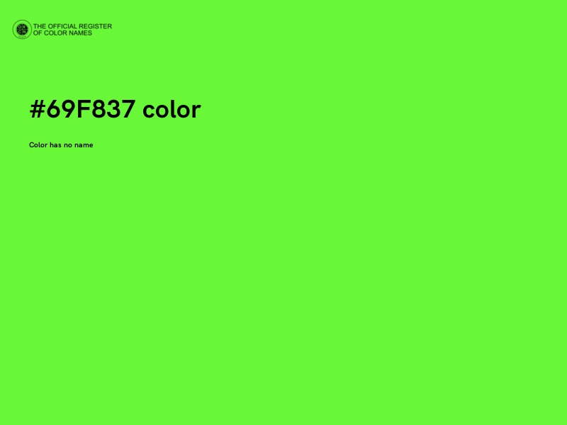 #69F837 color image