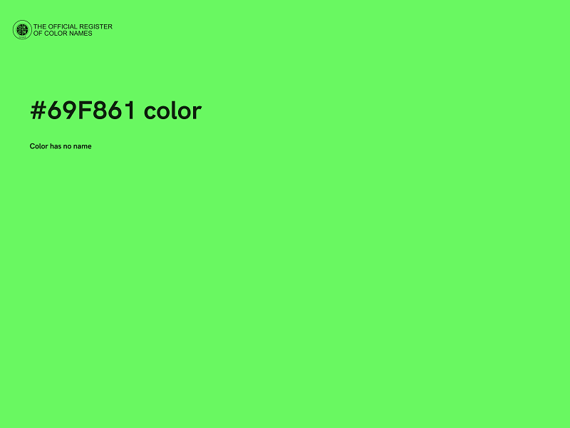 #69F861 color image