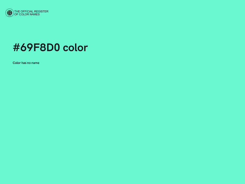 #69F8D0 color image