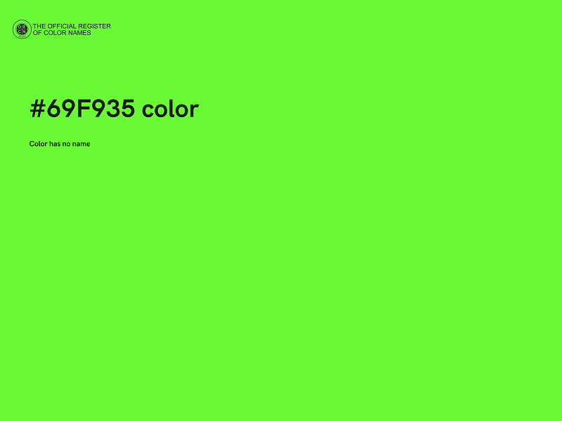 #69F935 color image