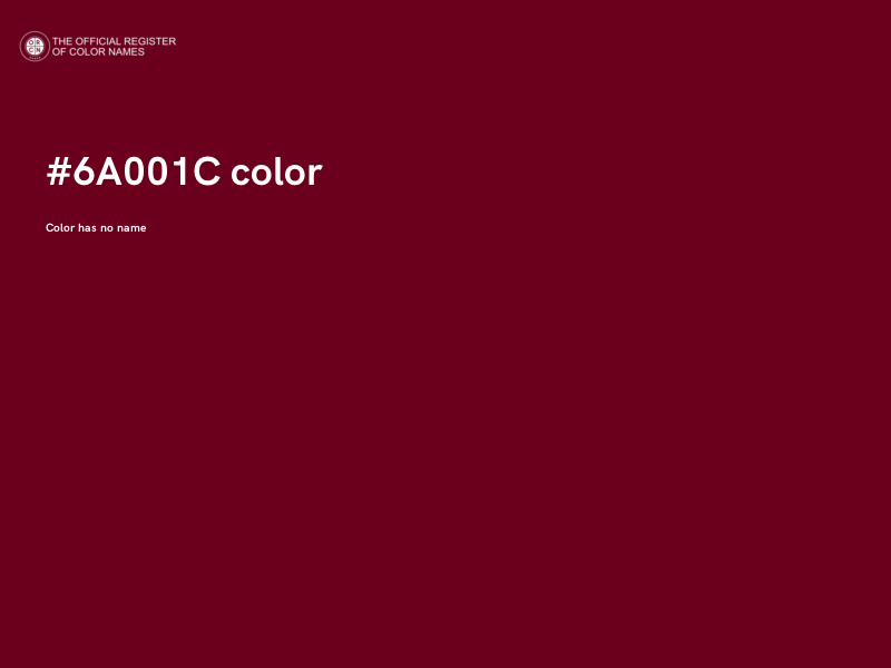 #6A001C color image