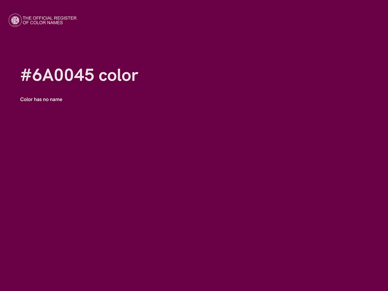 #6A0045 color image