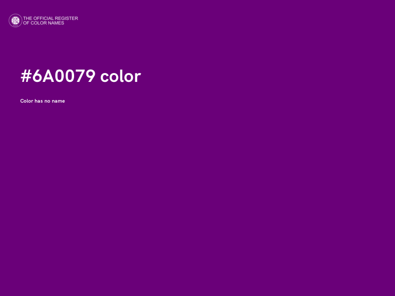 #6A0079 color image