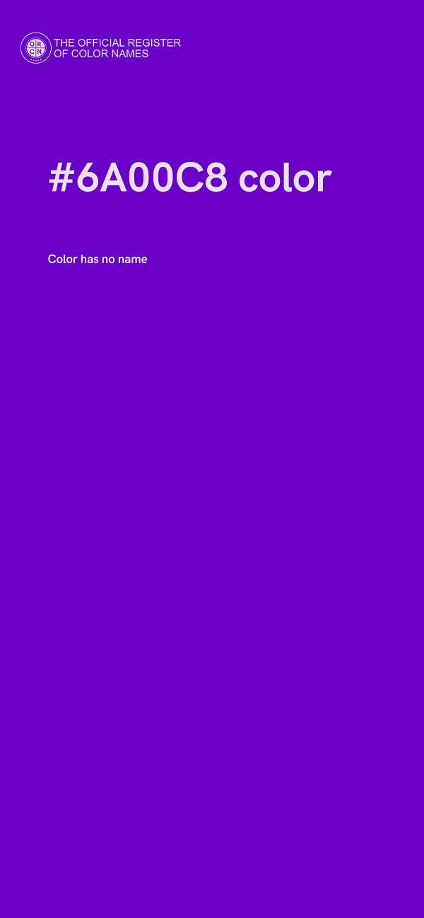 #6A00C8 color image