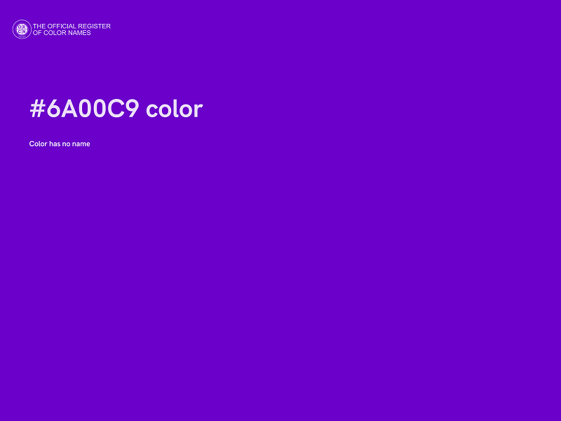 #6A00C9 color image