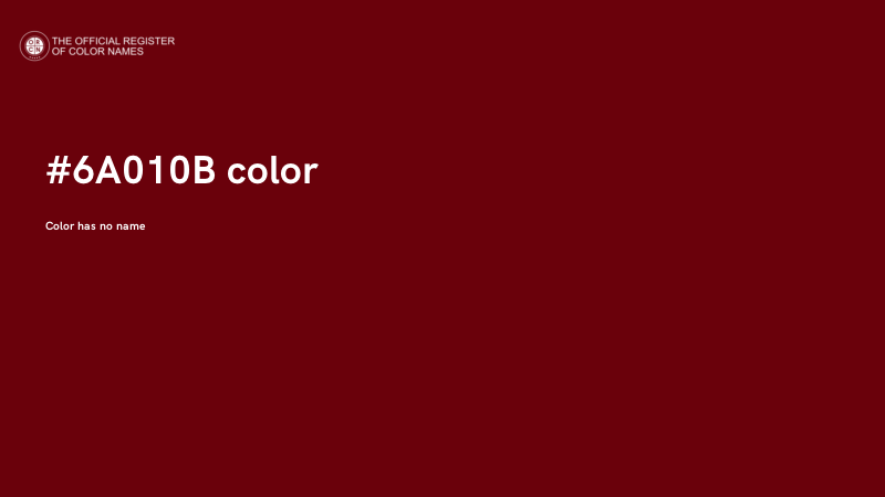 #6A010B color image