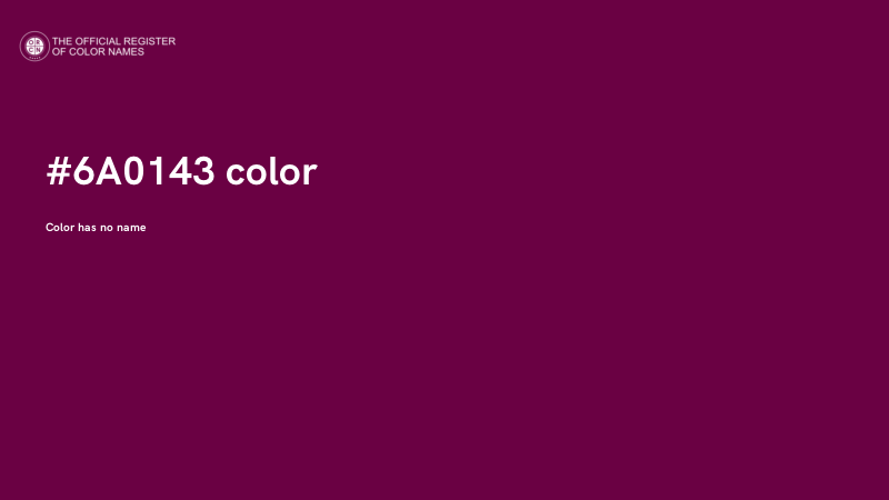 #6A0143 color image