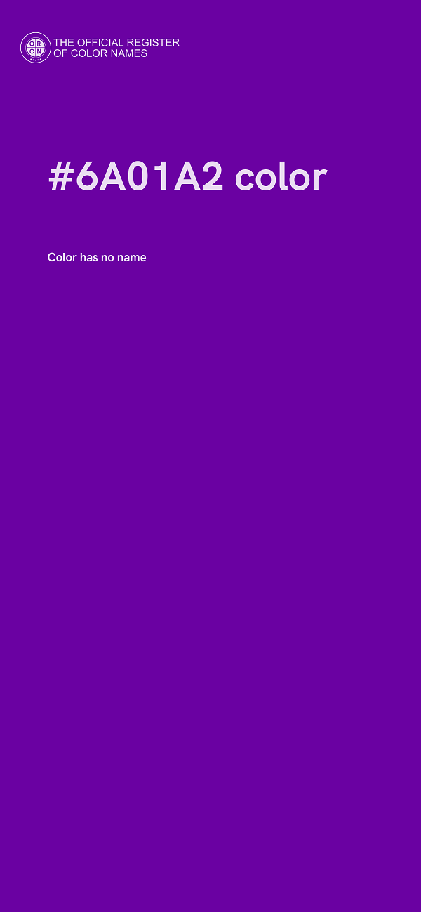 #6A01A2 color image