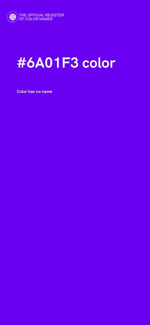 #6A01F3 color image