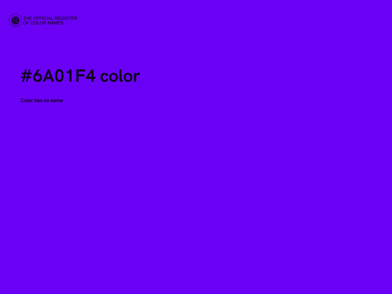 #6A01F4 color image