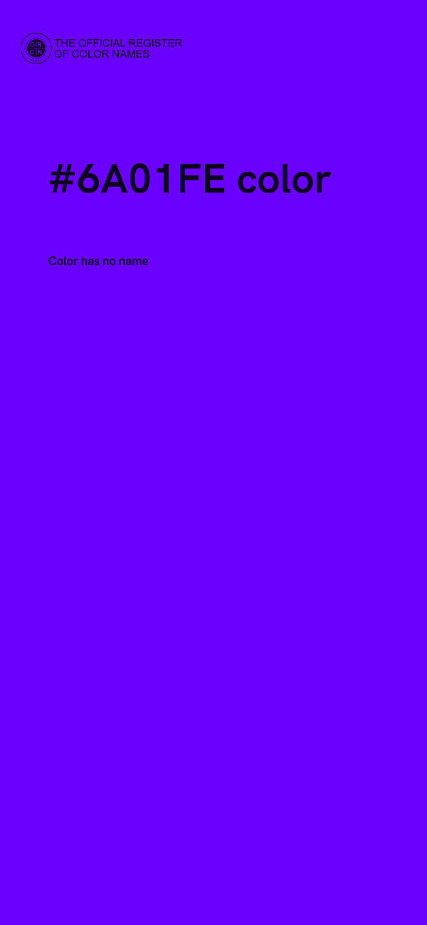 #6A01FE color image