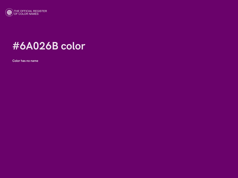 #6A026B color image