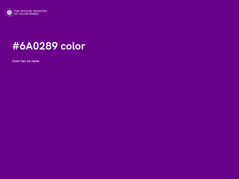 #6A0289 color image