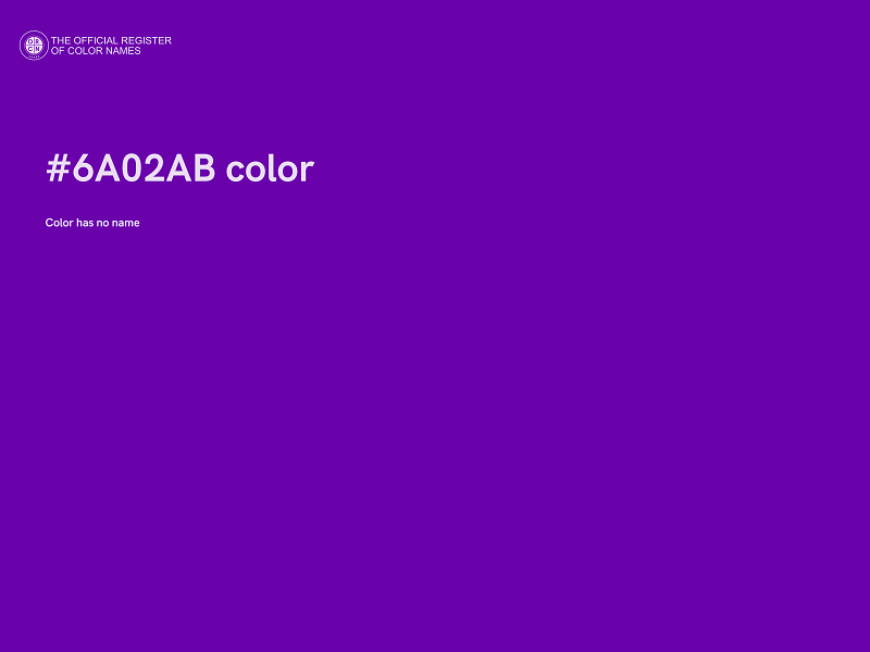 #6A02AB color image