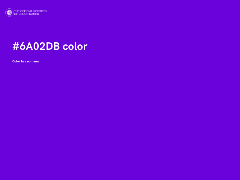 #6A02DB color image
