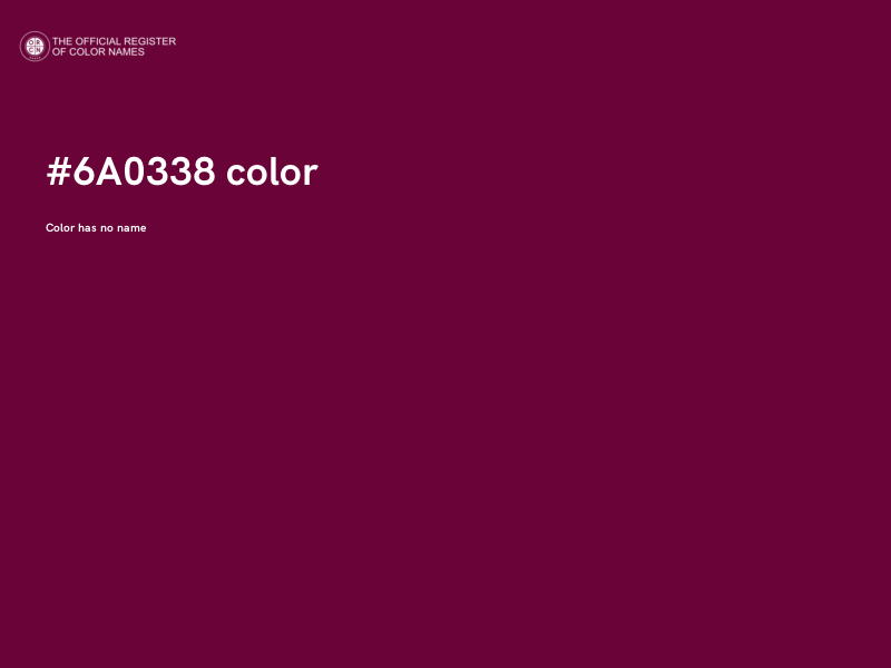 #6A0338 color image