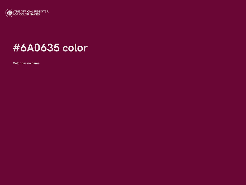 #6A0635 color image