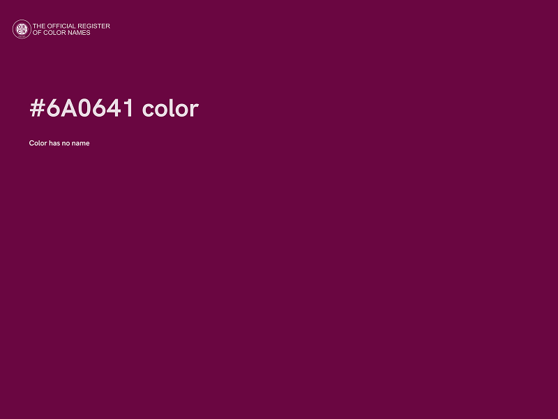 #6A0641 color image