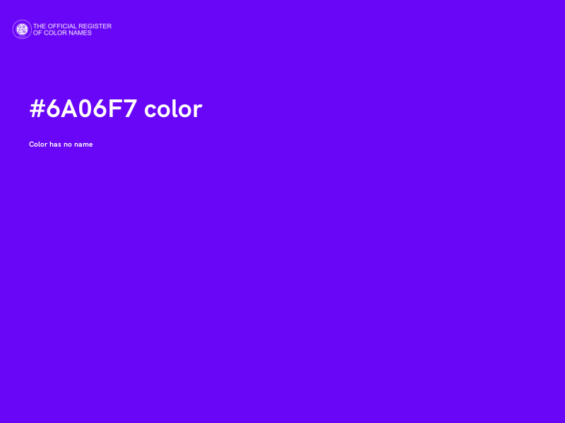 #6A06F7 color image