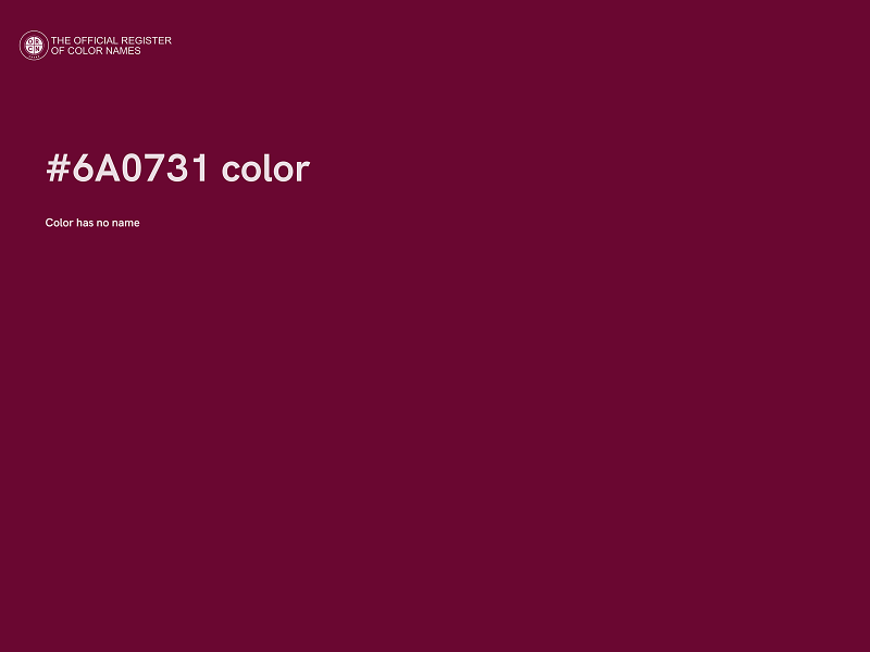 #6A0731 color image