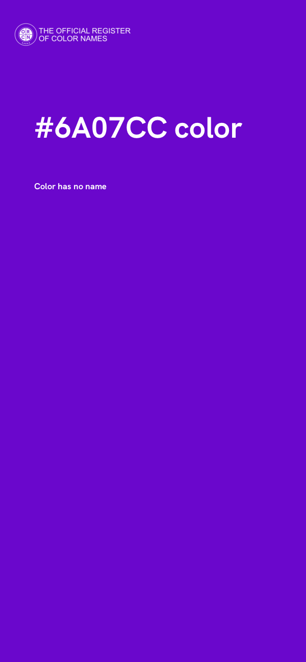 #6A07CC color image