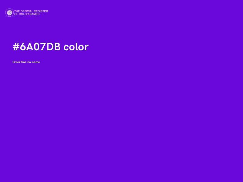 #6A07DB color image