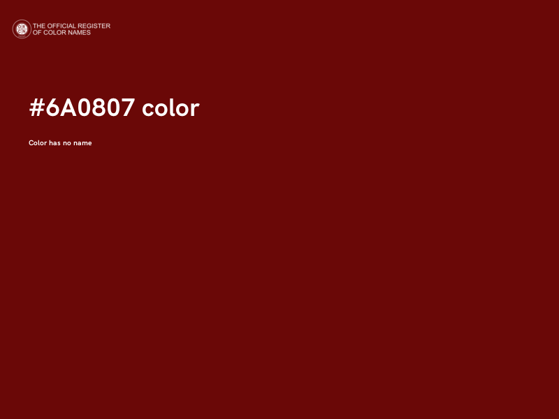 #6A0807 color image