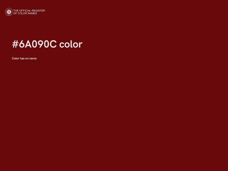 #6A090C color image