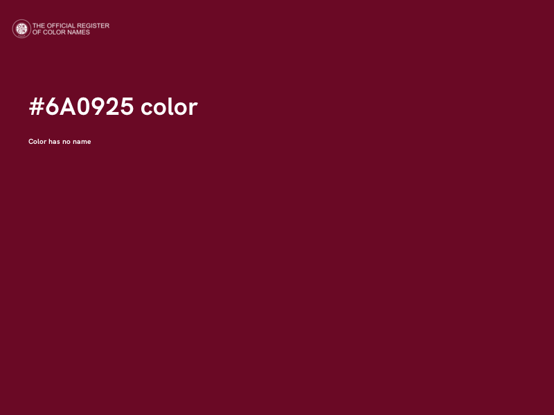 #6A0925 color image