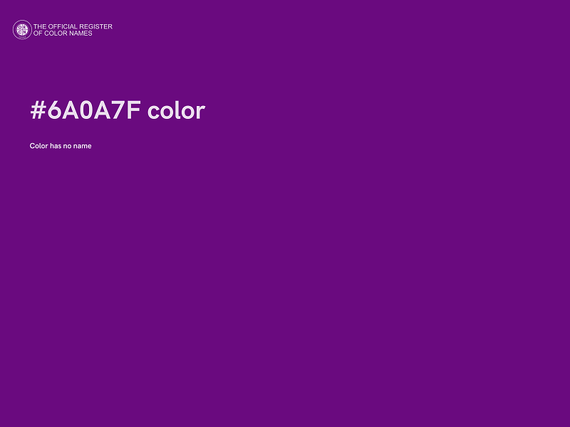 #6A0A7F color image