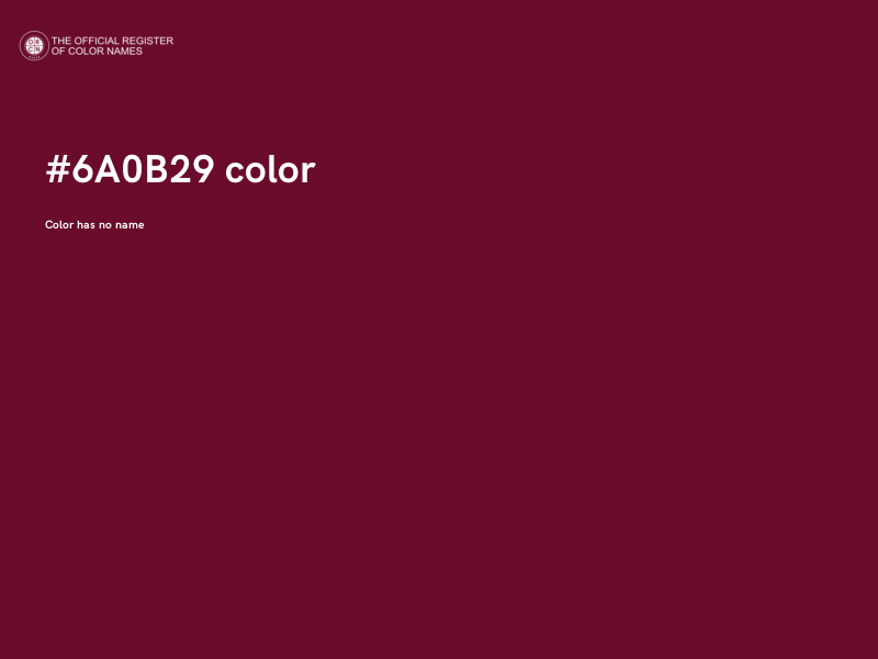#6A0B29 color image