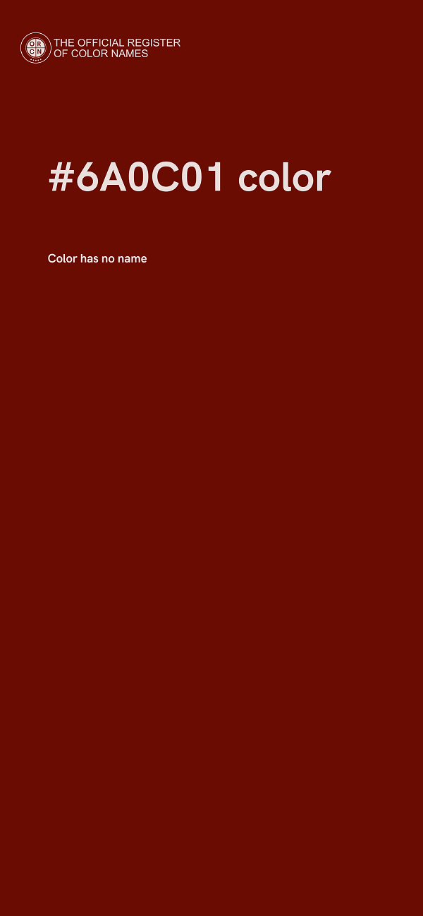 #6A0C01 color image