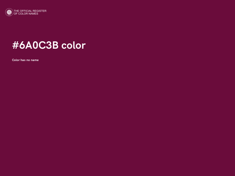 #6A0C3B color image