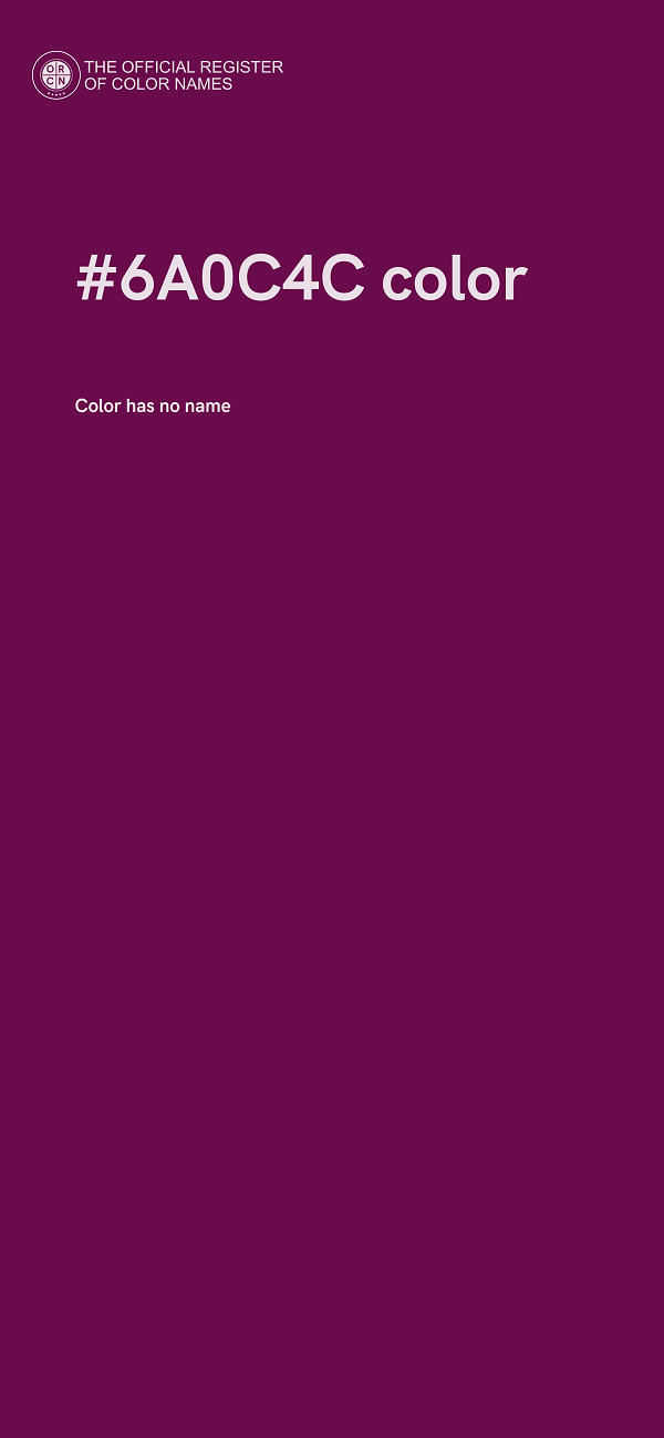 #6A0C4C color image