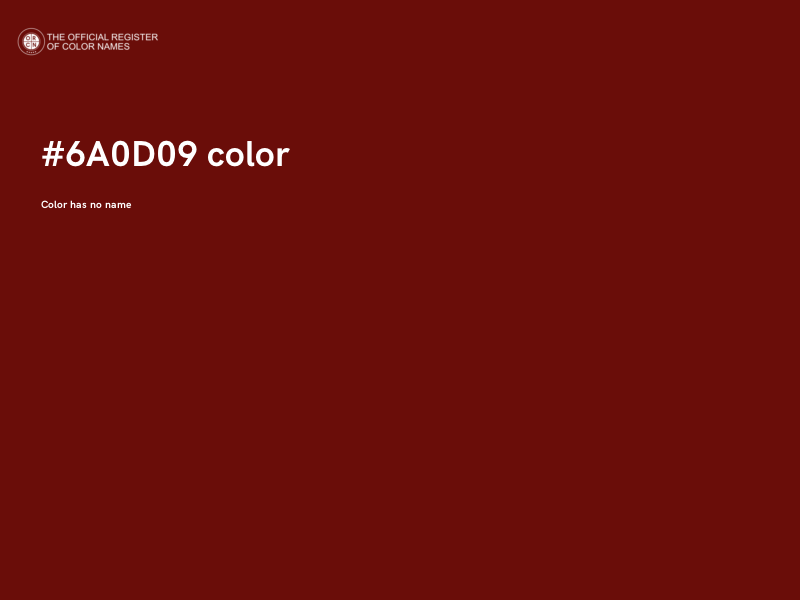 #6A0D09 color image