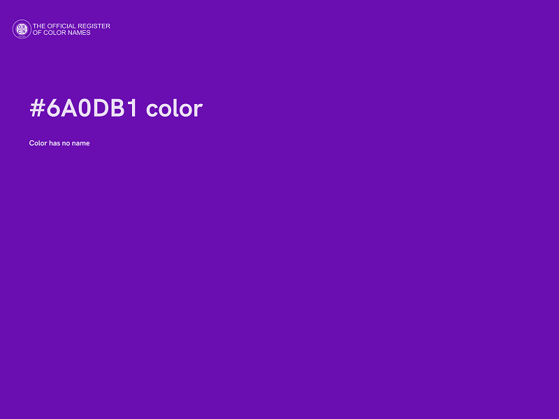 #6A0DB1 color image