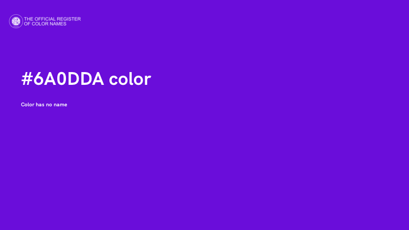#6A0DDA color image