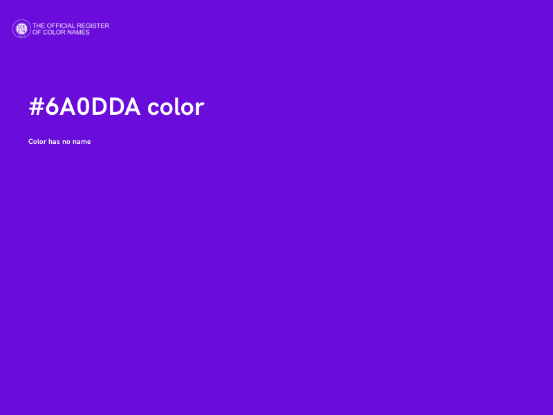 #6A0DDA color image