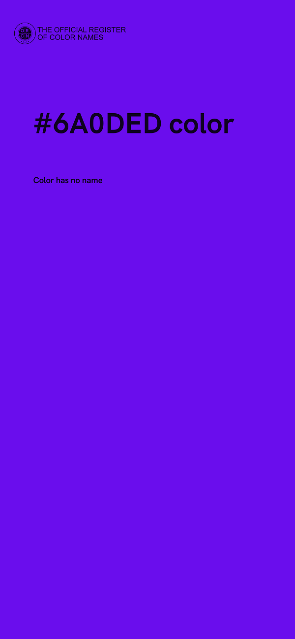 #6A0DED color image