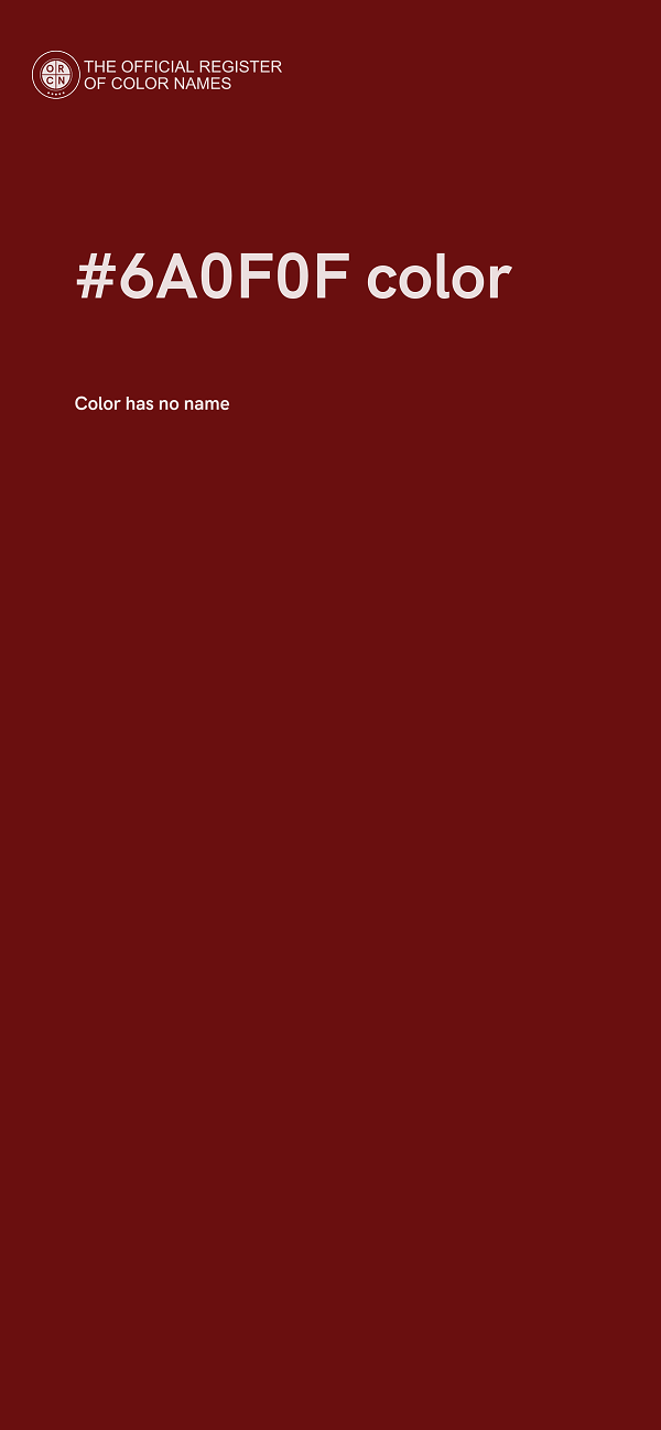 #6A0F0F color image