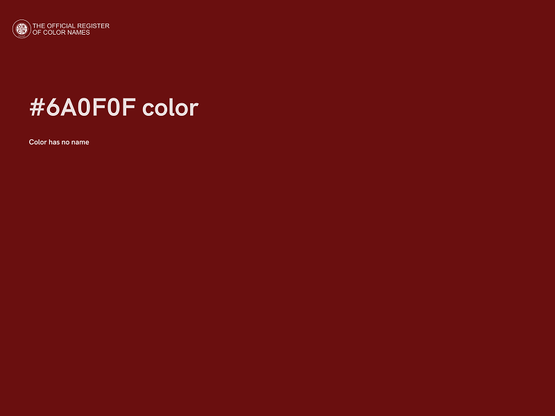 #6A0F0F color image