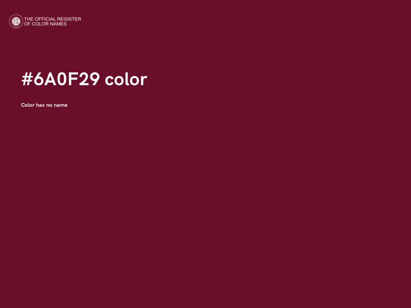 #6A0F29 color image