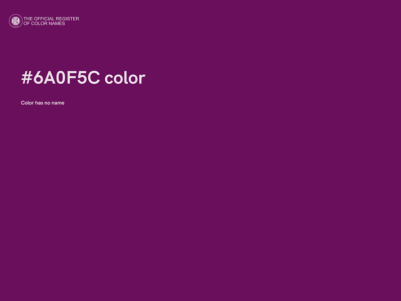 #6A0F5C color image