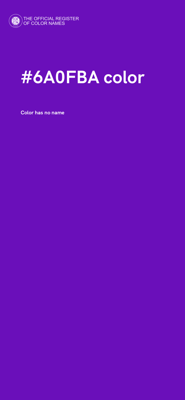 #6A0FBA color image