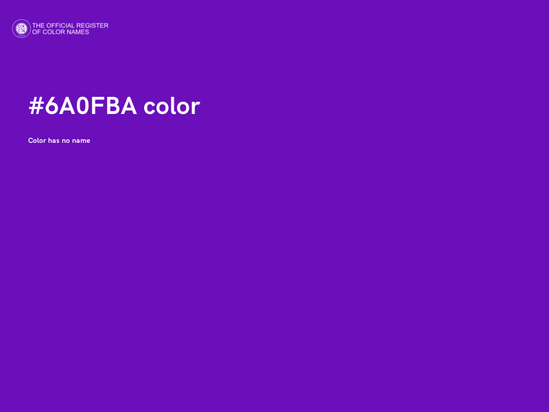 #6A0FBA color image