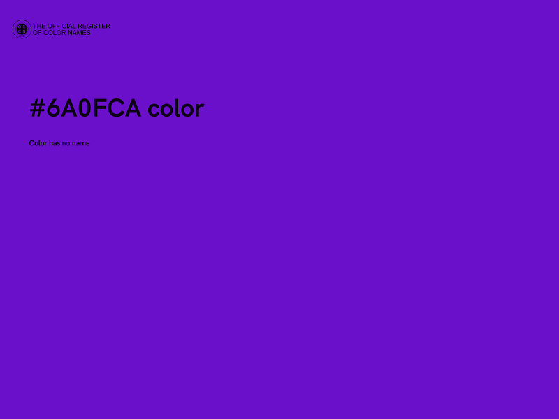 #6A0FCA color image